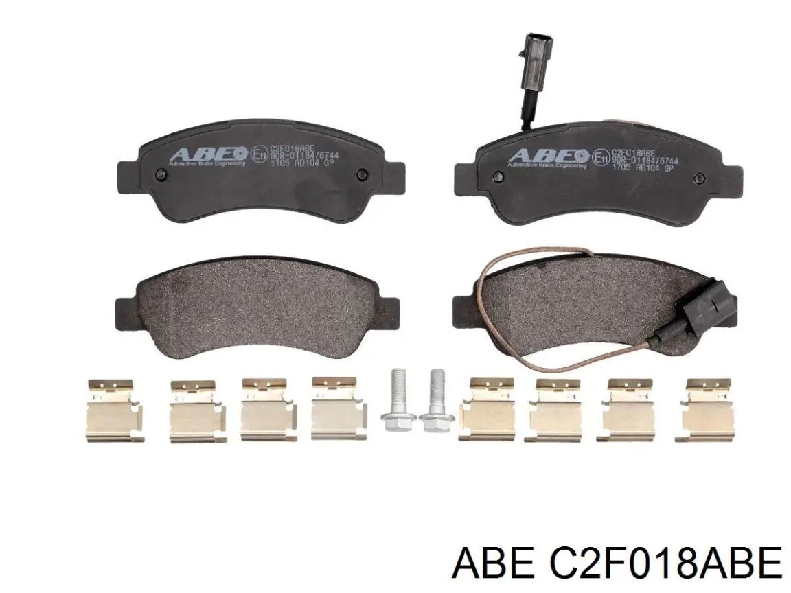 C2F018ABE ABE задние тормозные колодки
