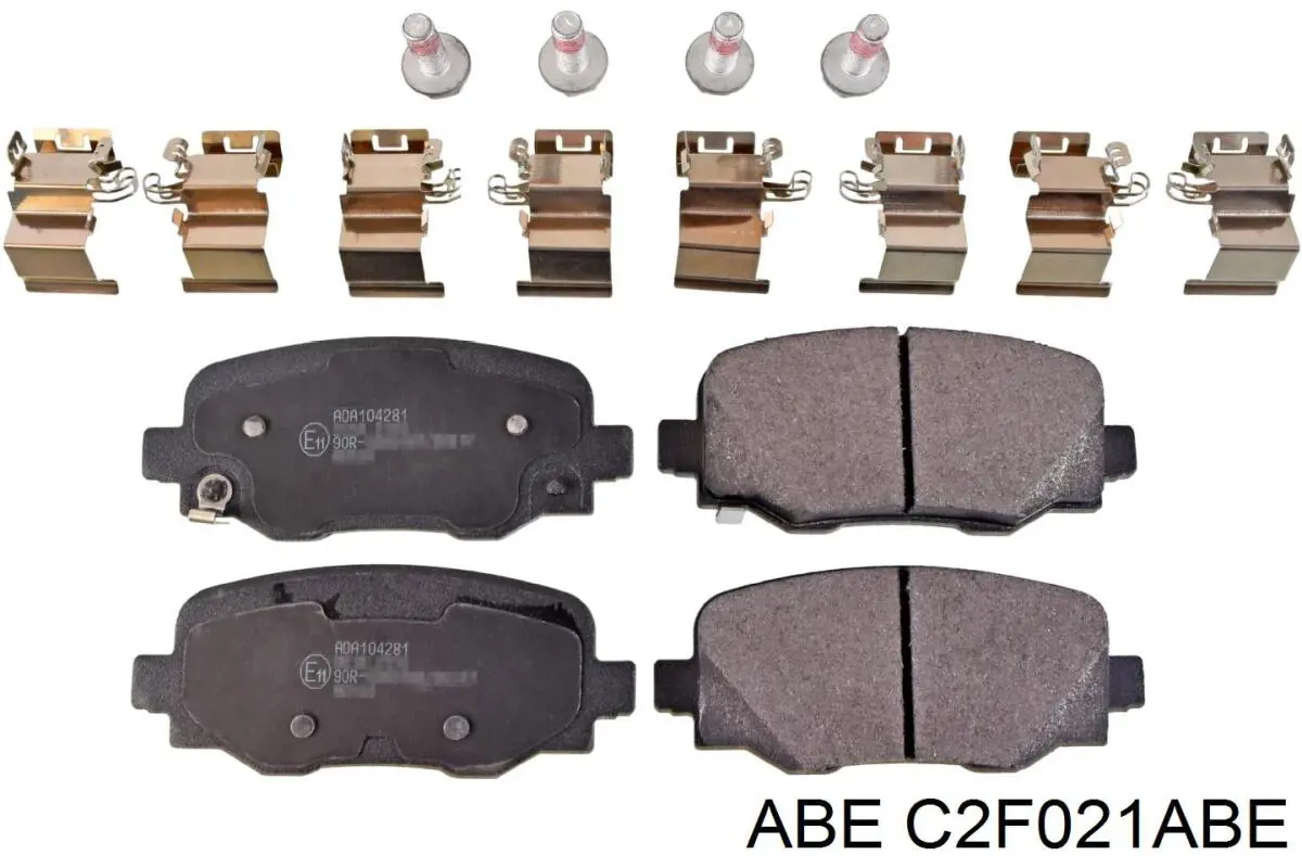 Купить C2F021ABE ABE Колодки тормозные задние, дисковые