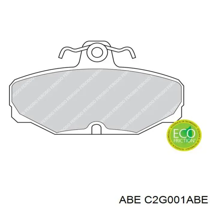 Задние тормозные колодки C2G001ABE ABE