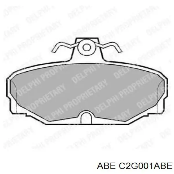 Колодки гальмові задні, дискові C2G001ABE ABE