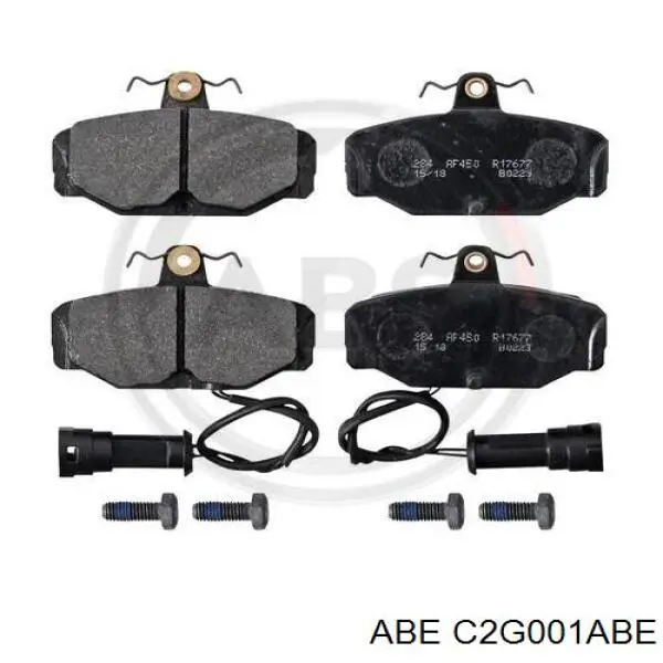 Купить C2G001ABE ABE Колодки тормозные задние, дисковые