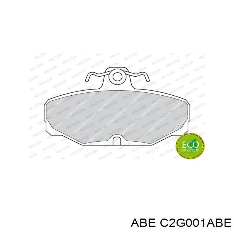 Колодки дисковые  ABE C2G001ABE цена, от 11.73 USD