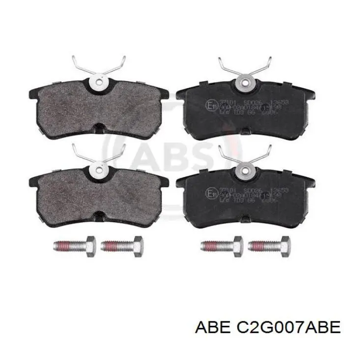 Купить C2G007ABE ABE Колодки тормозные задние, дисковые