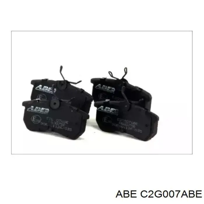 C2G007ABE ABE колодки тормозные задние дисковые