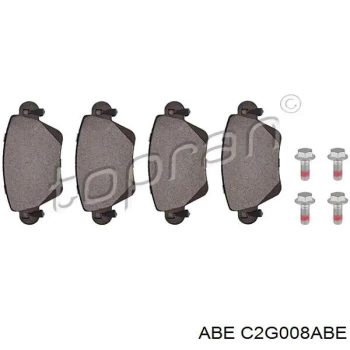 Задние тормозные колодки C2G008ABE ABE