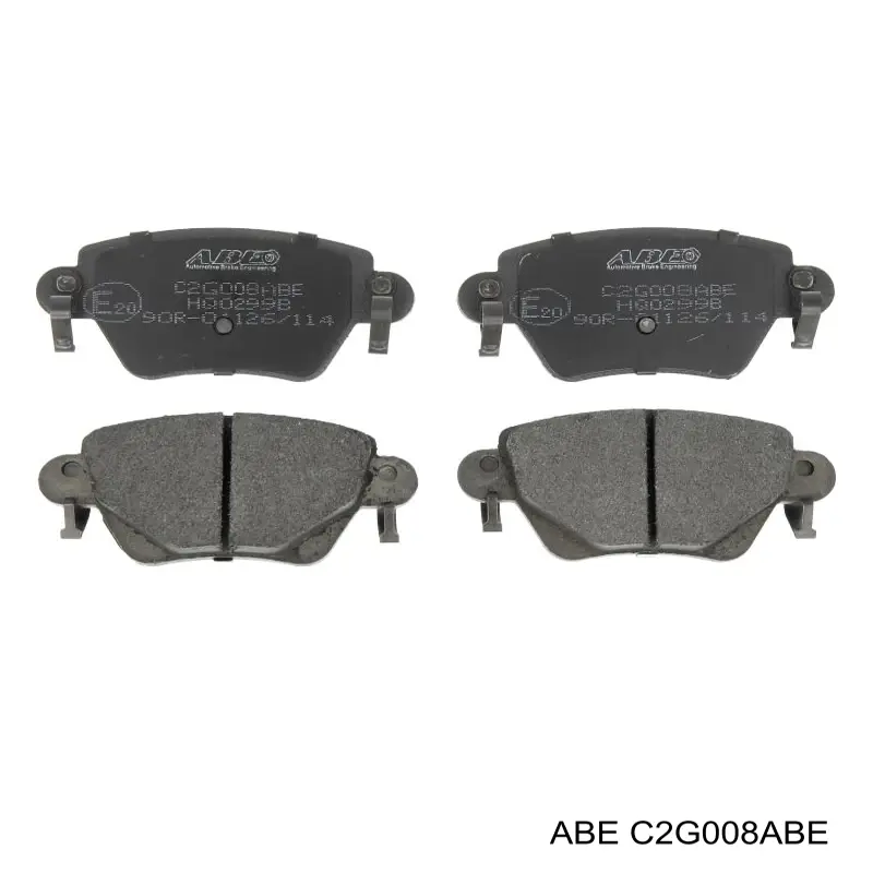 C2G008ABE ABE Колодки тормозные дисковые комплект