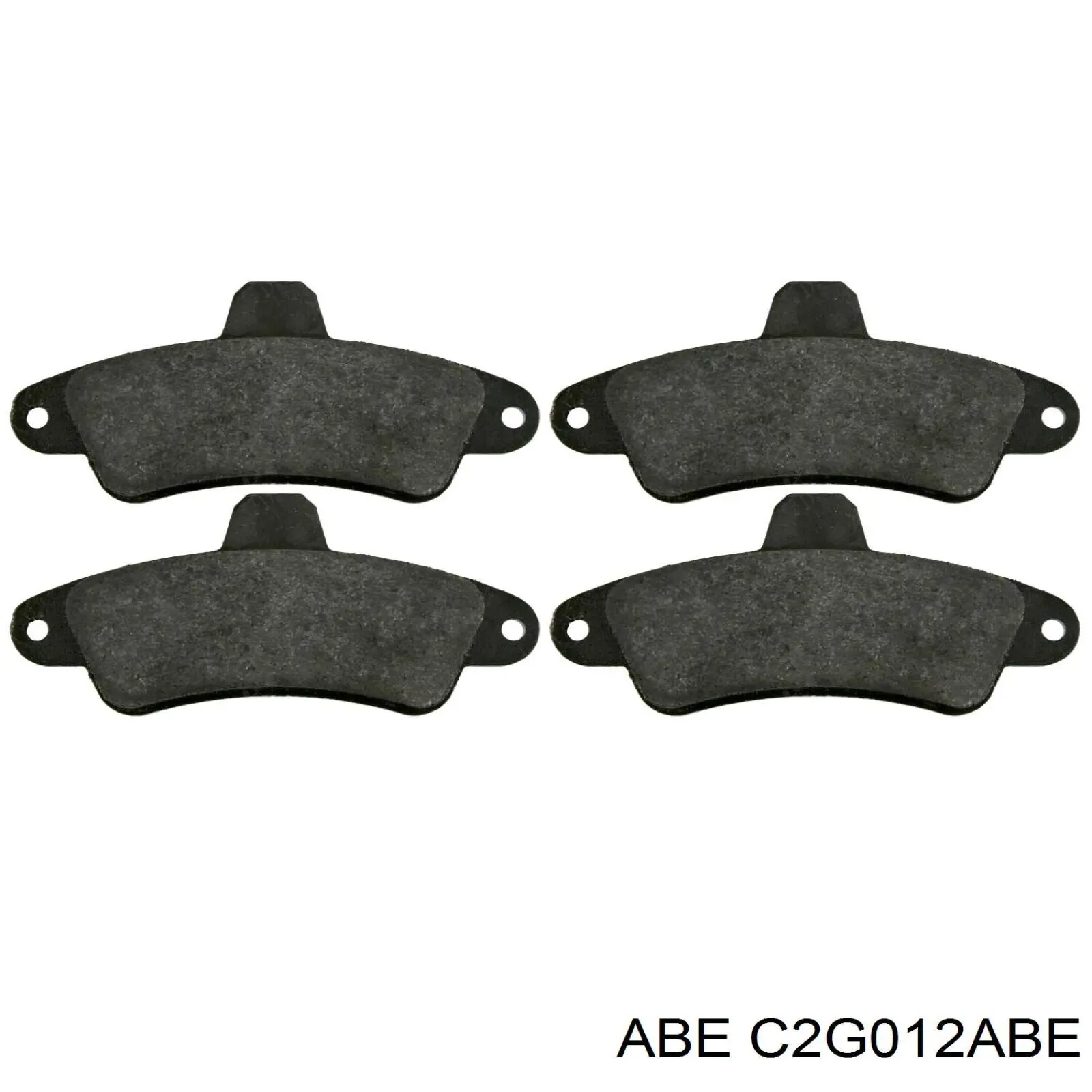 C2G012ABE ABE колодки тормозные задние дисковые