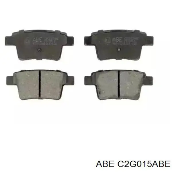 C2G015ABE ABE колодки тормозные задние дисковые