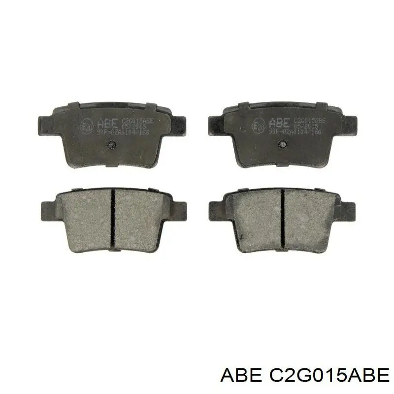 Колодки гальмові задні, дискові C2G015ABE ABE