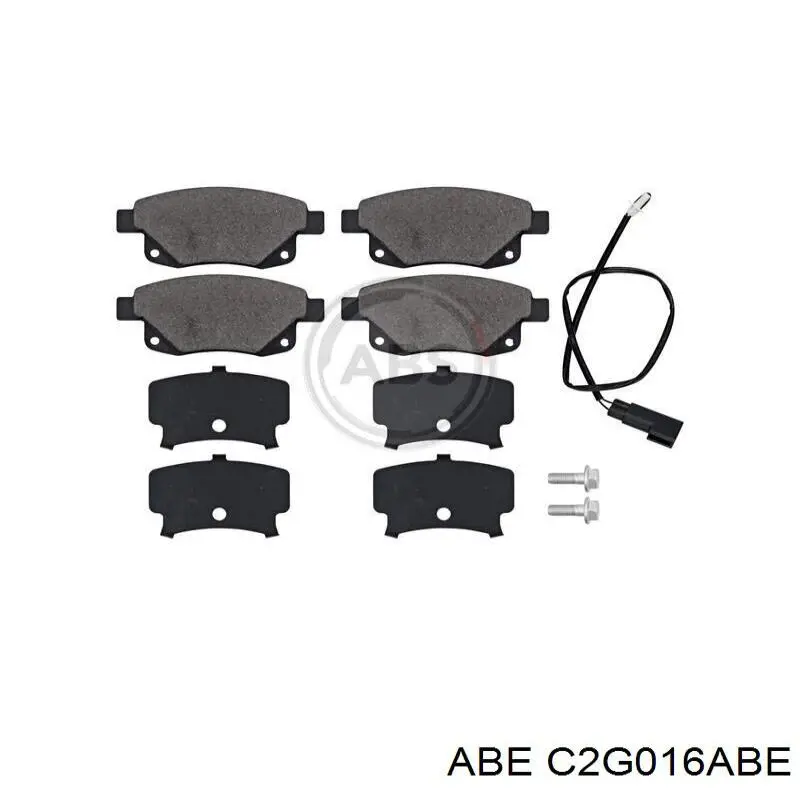 C2G016ABE ABE Колодки тормозные дисковые комплект