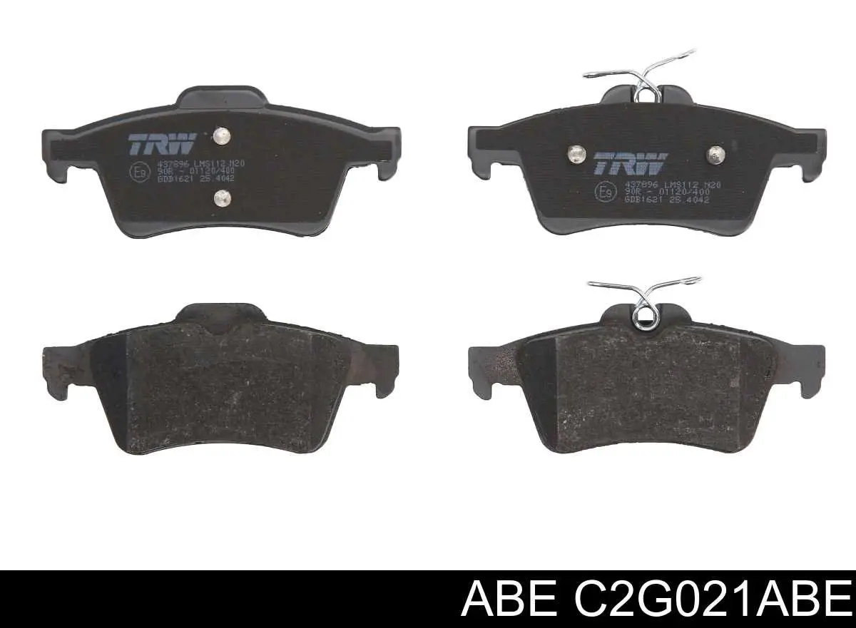 Купить C2G021ABE ABE Колодки тормозные задние, дисковые