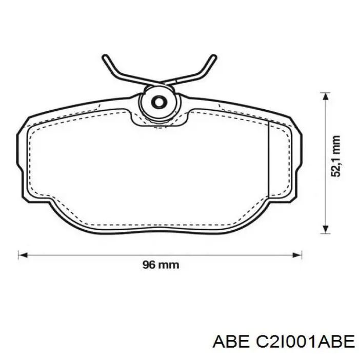 Колодки дисковые  ABE C2I001ABE цена, от 17.96 USD