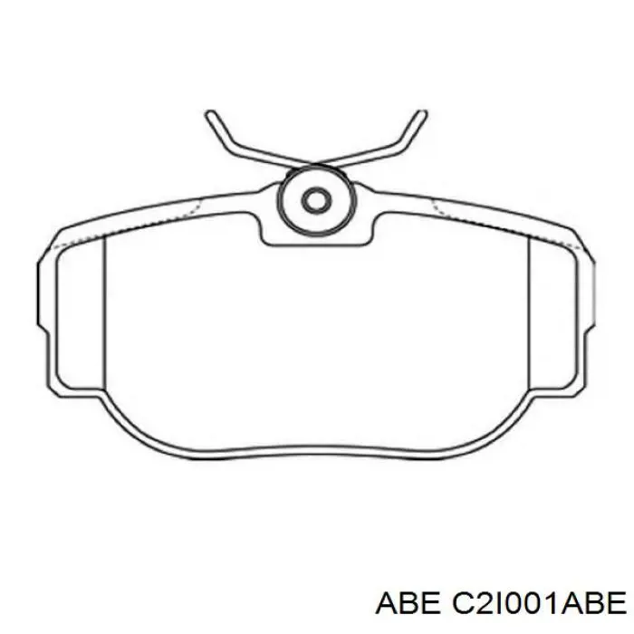 Купить C2I001ABE ABE Колодки тормозные задние, дисковые