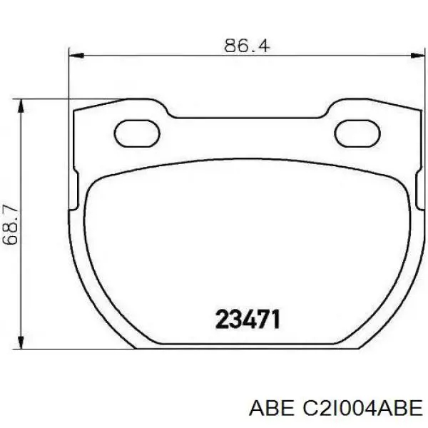 Купить C2I004ABE ABE Колодки тормозные задние, дисковые