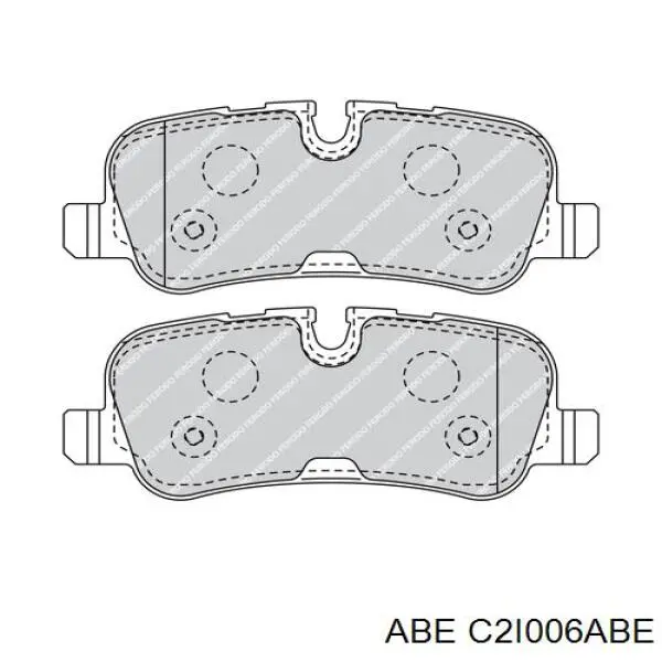 Купить C2I006ABE ABE Колодки тормозные задние, дисковые