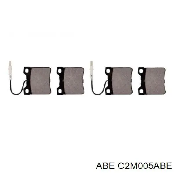 Купить C2M005ABE ABE Колодки тормозные задние, дисковые
