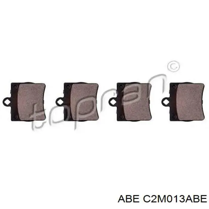 Задние тормозные колодки C2M013ABE ABE
