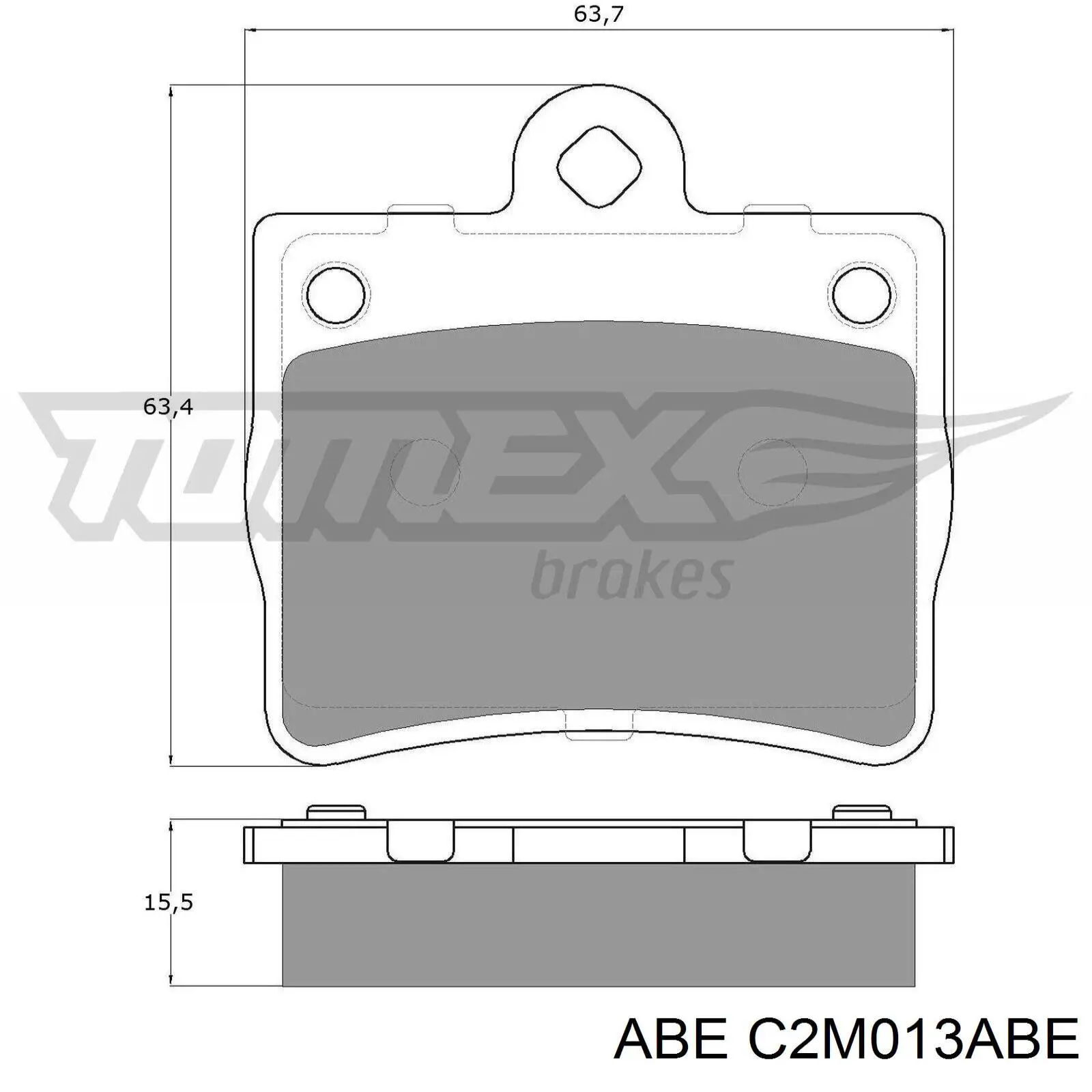 Колодки дисковые  ABE C2M013ABE цена, от 11.75 USD