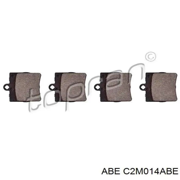 C2M014ABE ABE Колодки тормозные дисковые комплект