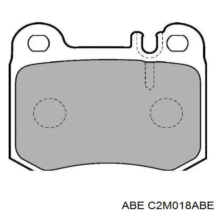 Купить C2M018ABE ABE Колодки тормозные задние, дисковые