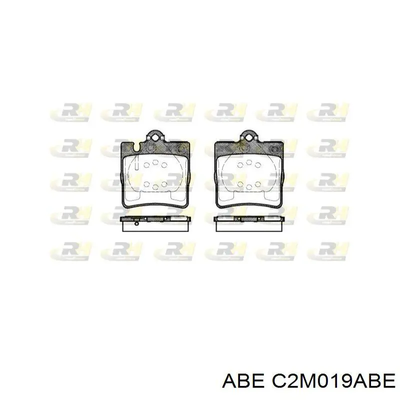 Купить C2M019ABE ABE Колодки тормозные задние, дисковые
