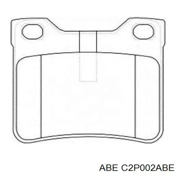 Купить C2P002ABE ABE Колодки тормозные задние, дисковые