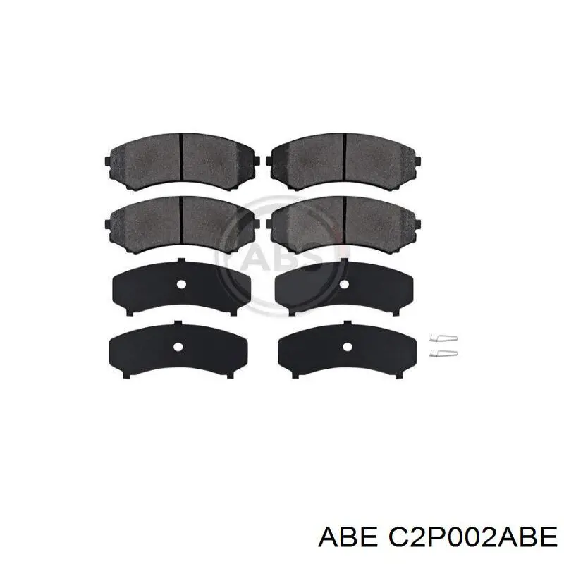 Задние тормозные колодки C2P002ABE ABE