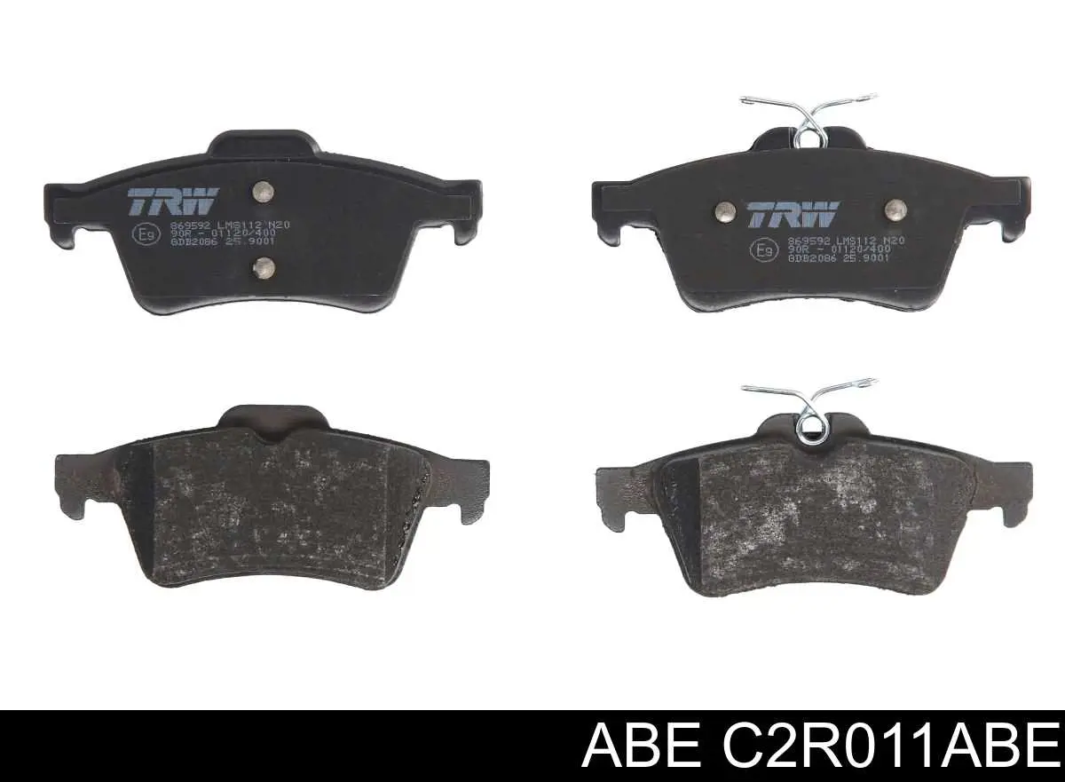 Купить C2R011ABE ABE Колодки тормозные задние, дисковые