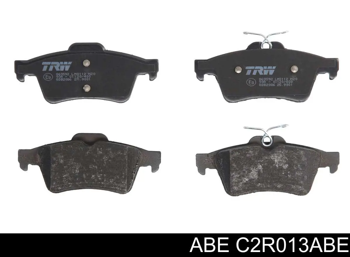C2R013ABE ABE колодки тормозные задние дисковые