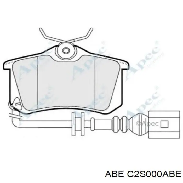 Купить C2S000ABE ABE Колодки тормозные задние, дисковые