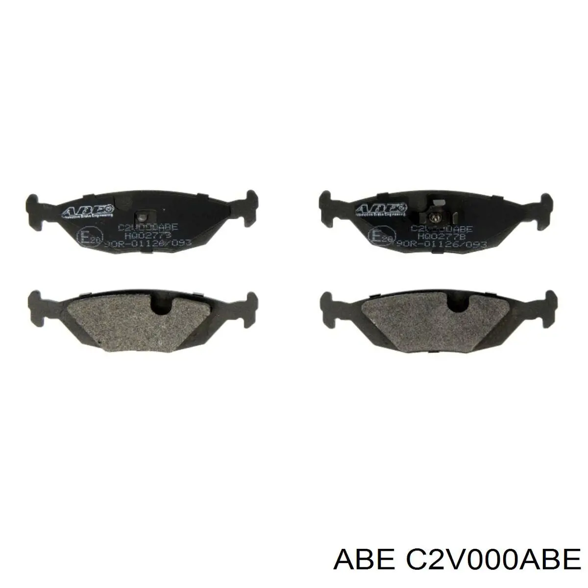 Колодки гальмові задні, дискові C2V000ABE ABE