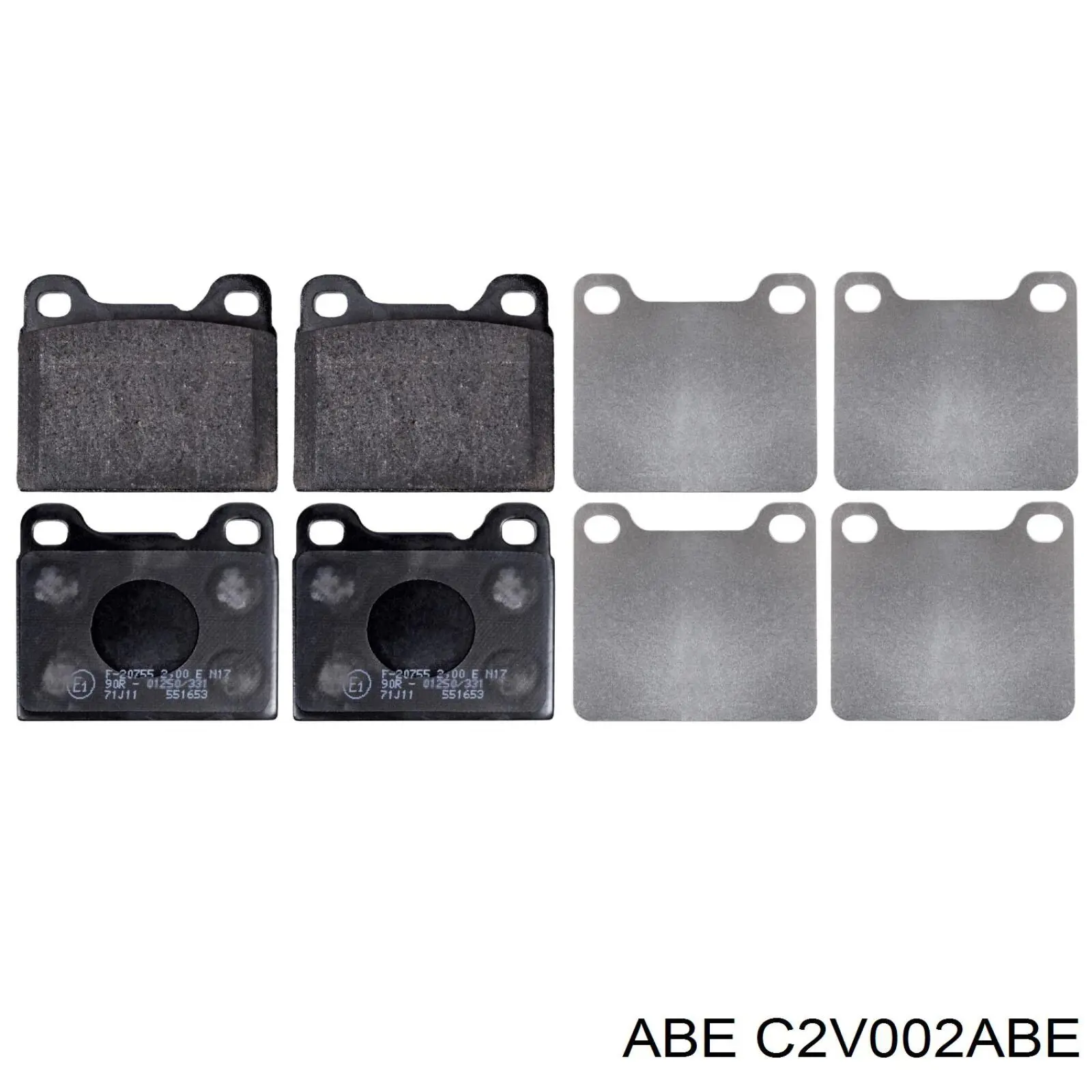 Колодки дисковые  ABE C2V002ABE цена, от 13.72 USD