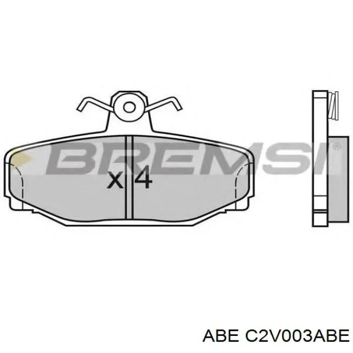Задние дисковые колодки ABE C2V003ABE