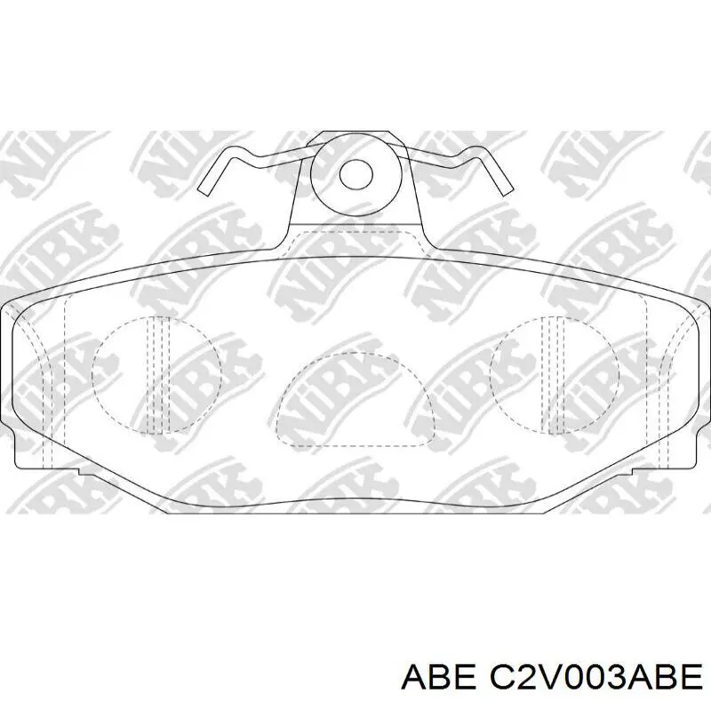 C2V003ABE ABE Колодки тормозные дисковые комплект