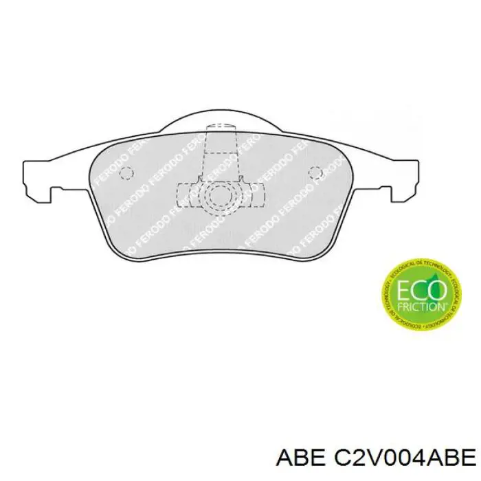 Купить C2V004ABE ABE Колодки тормозные задние, дисковые