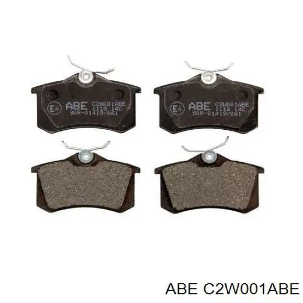 Купить C2W001ABE ABE Колодки тормозные задние, дисковые