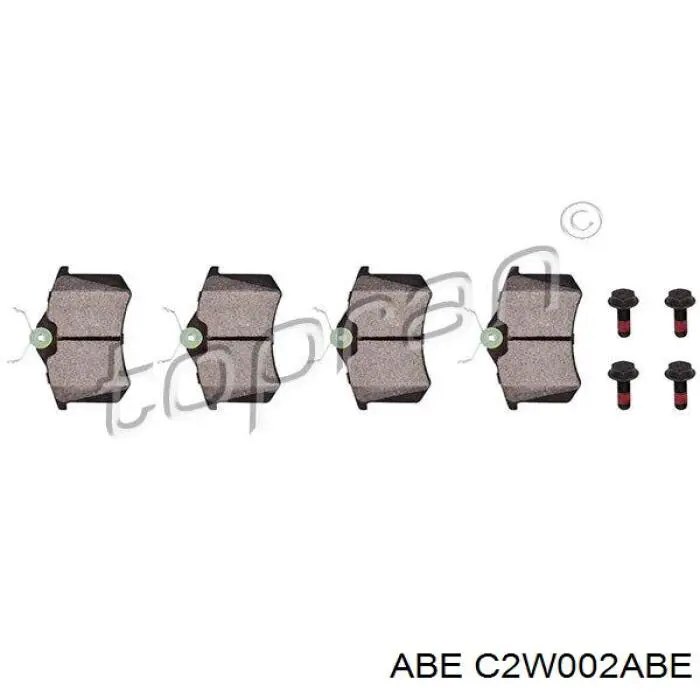 Купить C2W002ABE ABE Колодки тормозные задние, дисковые
