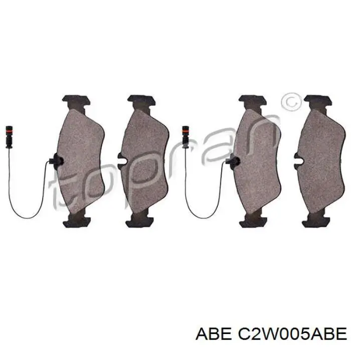 Колодки дисковые  ABE C2W005ABE цена, от 18.28 USD