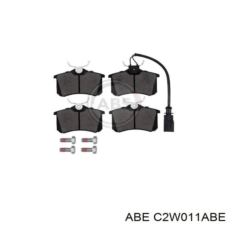 Задние тормозные колодки C2W011ABE ABE