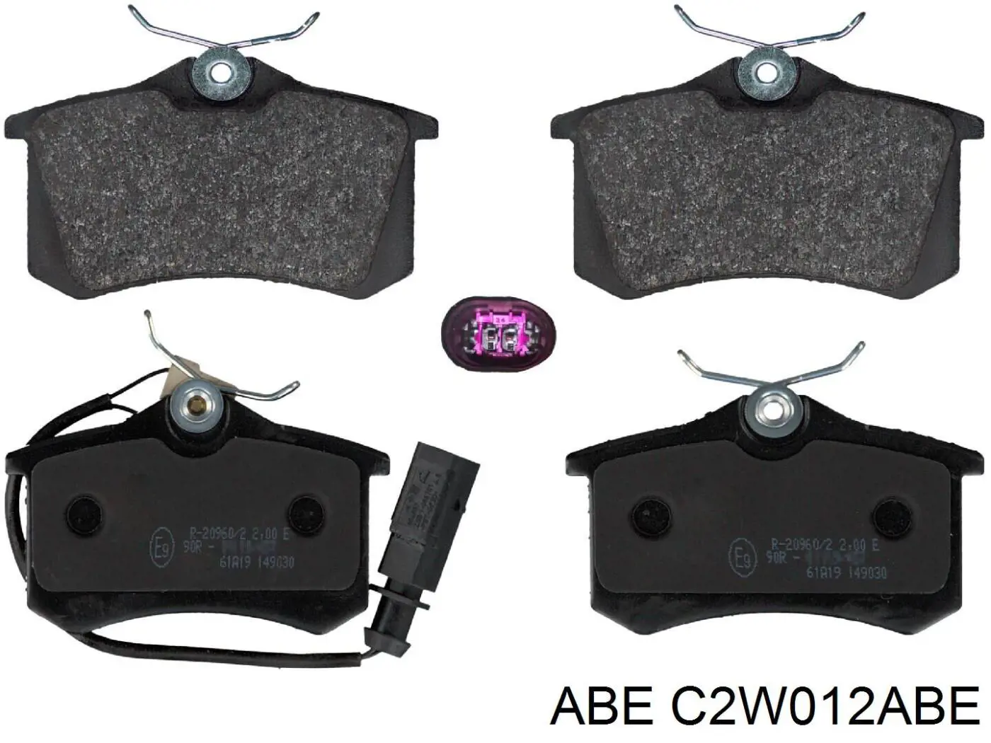 Колодки дисковые  ABE C2W012ABE цена, от 16.51 USD