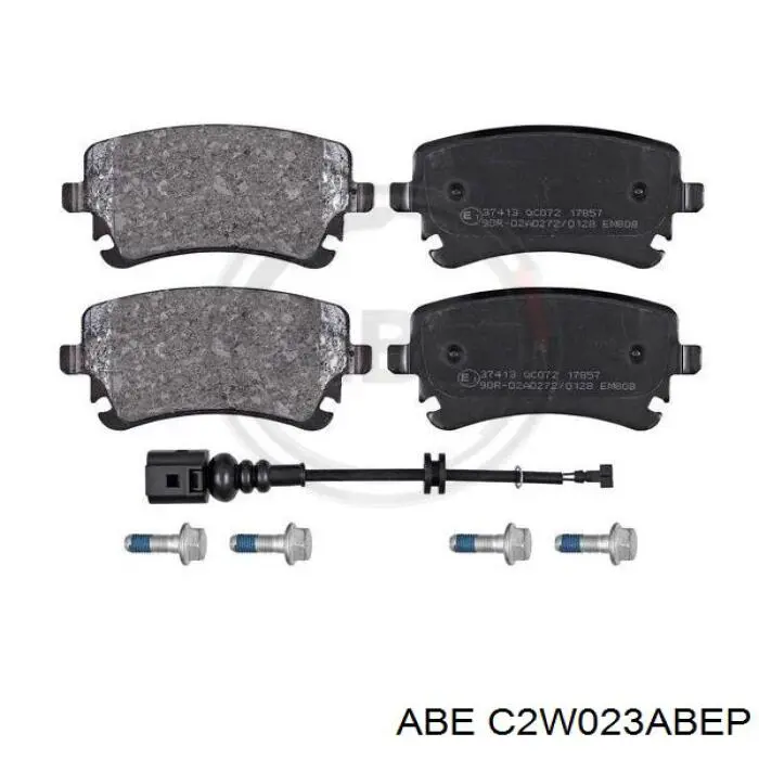Купить C2W023ABEP ABE Колодки тормозные задние, дисковые