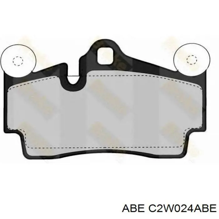 Задние тормозные колодки C2W024ABE ABE