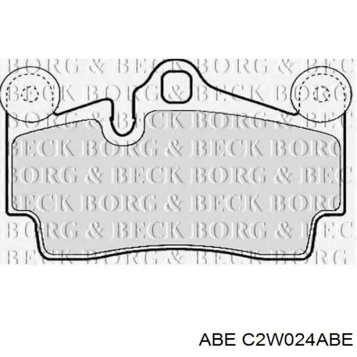 Задние дисковые колодки ABE C2W024ABE