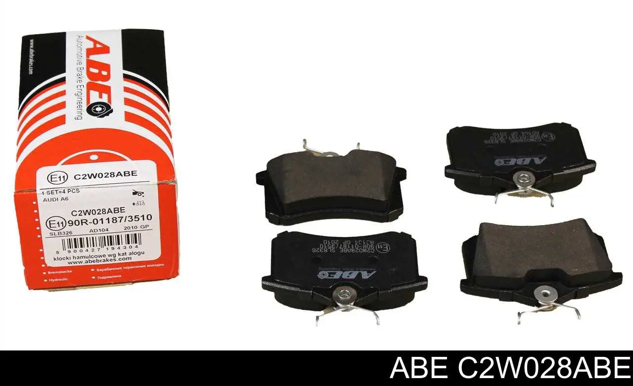 C2W028ABE ABE колодки тормозные задние дисковые