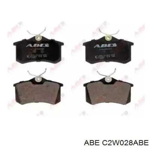 Купить C2W028ABE ABE Колодки тормозные задние, дисковые