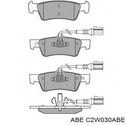 Задние тормозные колодки C2W030ABE ABE