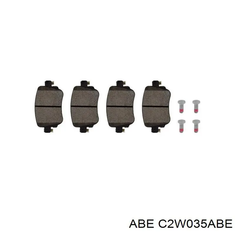 Задние тормозные колодки C2W035ABE ABE