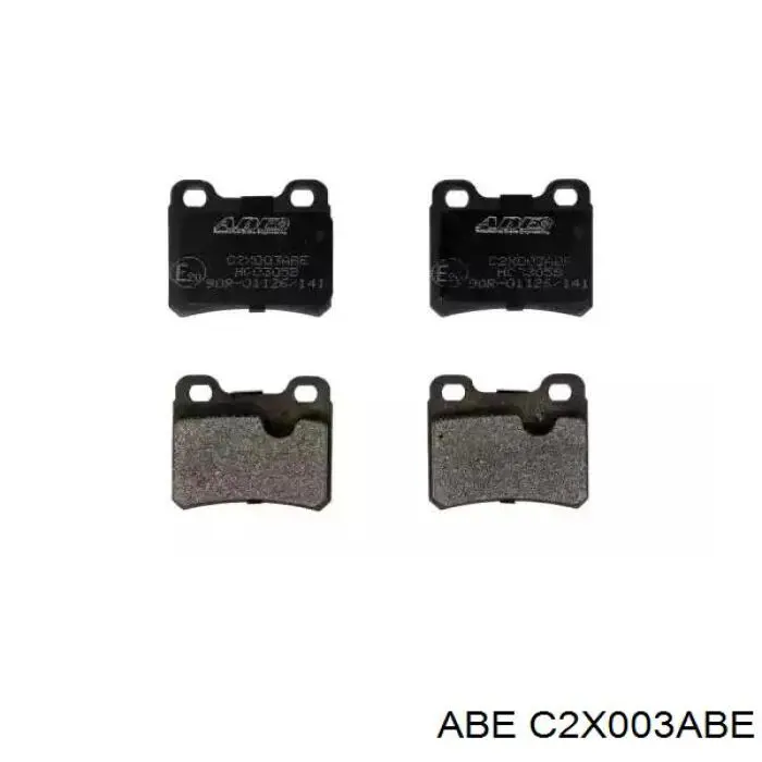 C2X003ABE ABE колодки тормозные задние дисковые