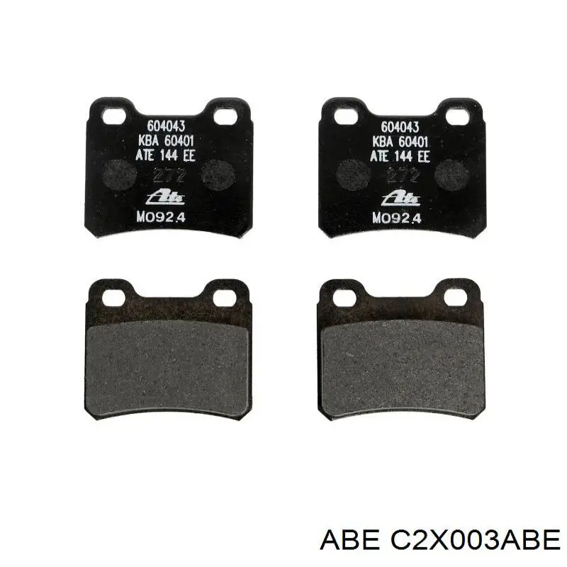 Купить C2X003ABE ABE Колодки тормозные задние, дисковые