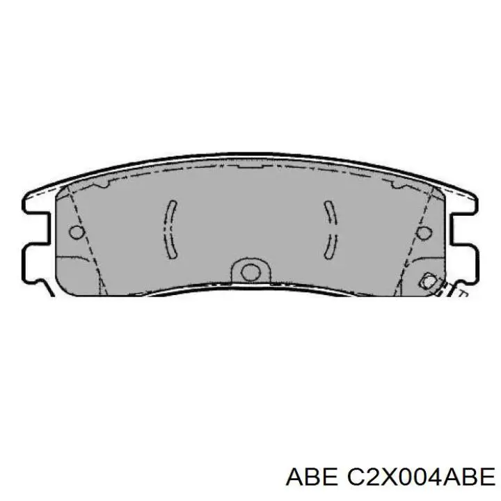 Задние тормозные колодки C2X004ABE ABE